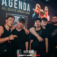 Agenda (all black dress code) at Zeros Club, Zante, 13 June 2025