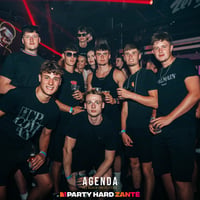 Agenda (all black dress code) at Zeros Club, Zante, 20 June 2025