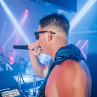 Agenda (all black dress code) at Zeros Club, Zante, 18 July 2025