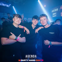 Agenda (all black dress code) at Zeros Club, Zante, 18 July 2025