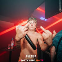 Agenda (all black dress code) at Zeros Club, Zante, 18 July 2025