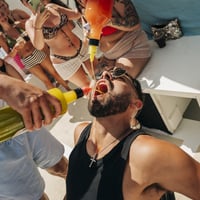 Kavos Booze Cruise at Quayside Village, Kavos, 9 June 2025