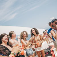 Kavos Booze Cruise at Quayside Village, Kavos, 19 June 2025