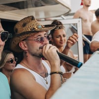 Kavos Booze Cruise at Quayside Village, Kavos, 28 June 2025