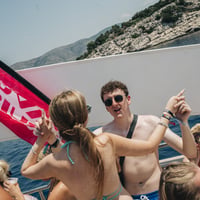 Kavos Booze Cruise at Quayside Village, Kavos, 28 June 2025