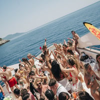 Kavos Booze Cruise at Quayside Village, Kavos, 10 July 2025