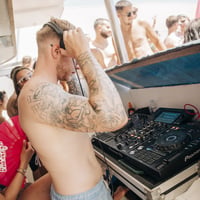 Kavos Booze Cruise at Quayside Village, Kavos, 10 July 2025