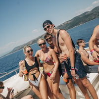 Kavos Booze Cruise at Quayside Village, Kavos, 10 July 2025
