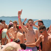 Kavos Booze Cruise at Quayside Village, Kavos, 14 July 2025