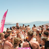 Kavos Booze Cruise at Quayside Village, Kavos, 14 July 2025