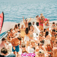 Kavos Booze Cruise at Quayside Village, Kavos, 19 July 2025