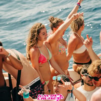 Kavos Booze Cruise at Quayside Village, Kavos, 24 July 2025
