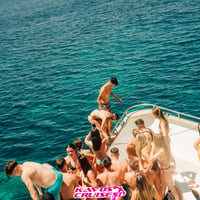 Kavos Booze Cruise at Quayside Village, Kavos, 24 July 2025