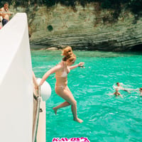 Kavos Booze Cruise at Quayside Village, Kavos, 26 July 2025