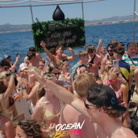 Ocean Beats Boat at Bus pick up point, Magaluf, 16 June 2026