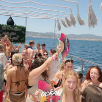 Ocean Beats Boat at Bus pick up point, Magaluf, 16 June 2026