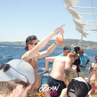 Ocean Beats Boat at Bus pick up point, Magaluf, 16 June 2026
