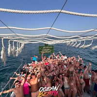 Ocean Beats Boat at Bus pick up point, Magaluf, 18 June 2026