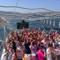 Ocean Beats Boat at Bus pick up point, Magaluf, 18 June 2026