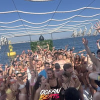 Ocean Beats Boat at Bus pick up point, Magaluf, 25 June 2026