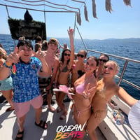 Ocean Beats Boat at Bus pick up point, Magaluf, 5 July 2026