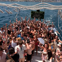 Ocean Beats Boat at Bus pick up point, Magaluf, 5 July 2026