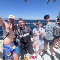 Ocean Beats Boat at Bus pick up point, Magaluf, 7 July 2026