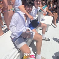 Ocean Beats Boat at Bus pick up point, Magaluf, 7 July 2026