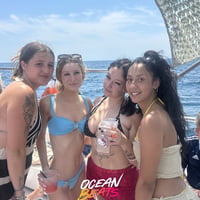 Ocean Beats Boat at Bus pick up point, Magaluf, 9 July 2026