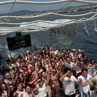 Ocean Beats Boat at Bus pick up point, Magaluf, 10 July 2026