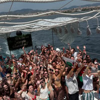 Ocean Beats Boat at Bus pick up point, Magaluf, 10 July 2026