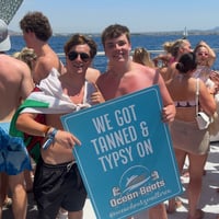 Ocean Beats Boat at Bus pick up point, Magaluf, 10 July 2026