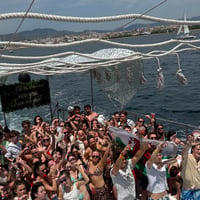 Ocean Beats Boat at Bus pick up point, Magaluf, 10 July 2026