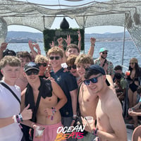 Ocean Beats Boat at Bus pick up point, Magaluf, 11 July 2026