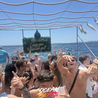 Ocean Beats Boat at Bus pick up point, Magaluf, 12 July 2026