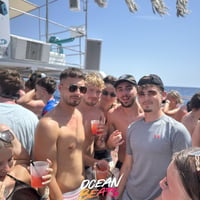 Ocean Beats Boat at Bus pick up point, Magaluf, 12 July 2026