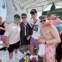 Ocean Beats Boat at Bus pick up point, Magaluf, 16 July 2026